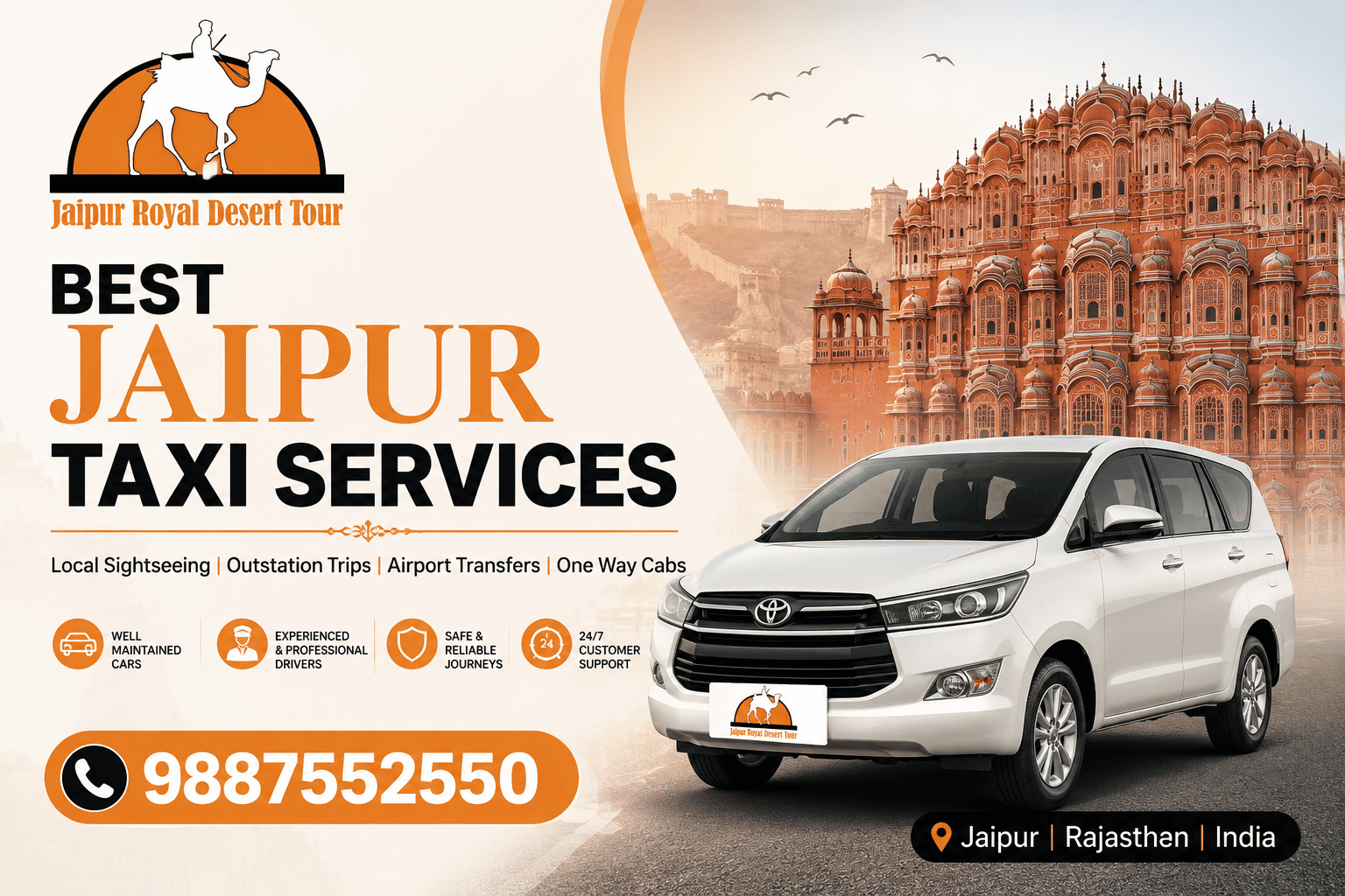 Best Jaipur Taxi Services 2026– Reliable, Comfortable and Affordable Cab Booking by JRD Tours